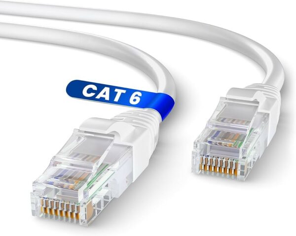 Cavo patch CAT 6a cavo per rete, LAN ed Ethernet 1m bianco