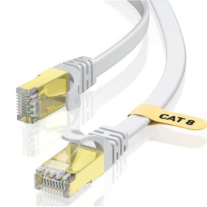 Cavo patch cavo CAT 8 per rete, LAN ed Ethernet 10 m bianco