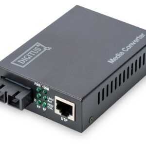 Convertitore 10/100 Rj45 Media Converter - Fibra Ottica Sc Singlemode