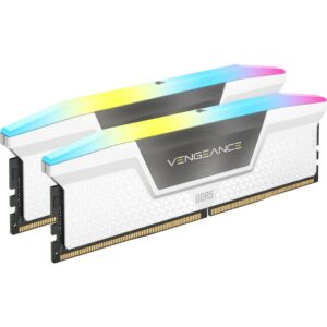 VENGEANCE® RGB 32GB (2x16GB) DDR5 DRAM 6000MT/s CL36 Memory Kit  White