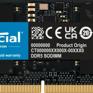 Crucial CT16G56C46S5 memoria 16 GB 1 x 16 GB DDR5 5600 MHz Data Integrity Check (verifica integrità dati)