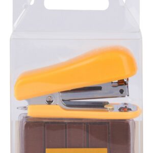 Cucitrice Apli Pocket Orange - Misura 56 mm - Compatta e leggera - Capacità di pinzatura fino a 20 fogli - Include 2000 punti dello stesso colore - Sistema di caricamento frontale