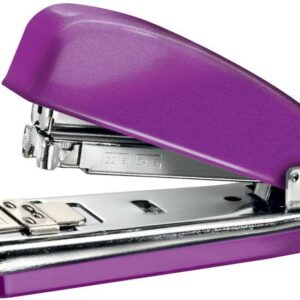 Cucitrice metallica Petrus 226 - Fino a 30 fogli - Pinzatura chiusa, aperta e inchiodata - Colore viola metallizzato