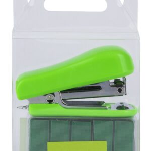 Cucitrice tascabile Apli Green - Misura 56mm per n. 10 punti - Include 2000 punti dello stesso colore - Ideale per la scuola e la casa