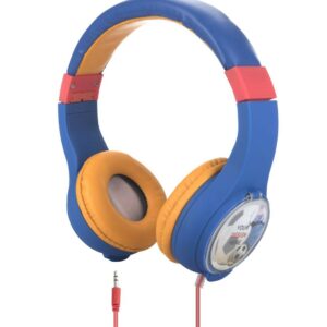 Cuffia Per Bambini Colore Blu Con Matite, Personalizzabile - Connettore 3,5Mm Volume Ridotto Ipoallergenica