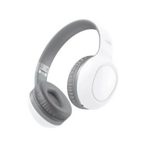 Cuffie Bluetooth 5.0 XO BE35 - Archetto regolabile - Padiglioni auricolari imbottiti - Autonomia fino a 15h - Colore Bianco/Grigio