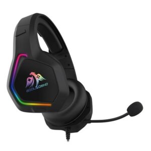 Cuffie da gioco Coolsound G6 con microfono - USB per illuminazione a LED - Archetto regolabile - Cuscinetti auricolari imbottiti - Comandi cablati - Cavo da 2 m