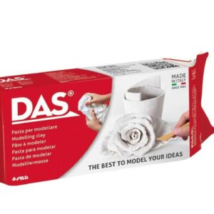 DAS F387500 composto per ceramica e modellazione Argilla da modellazione 1 kg Bianco 1 pz