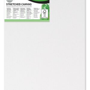 Daler Rowney Simply Scrim Stretch 18x24 cm - Triple Primer - Grana media - 100% cotone privo di acidi - 250 g