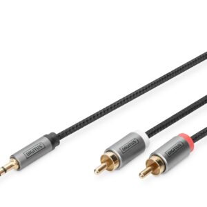 Digitus Cavo Adattatore Audio, Da 3,5 Mm Jack A Cinch Rca Digitus Mt 1