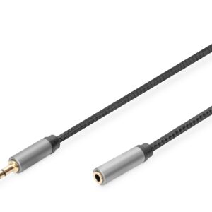 Digitus Cavo Di Prolunga Audio, Da Cavo Jack Da 3,5 Mm A Presa Da 3,5 Mm Mt 1,8