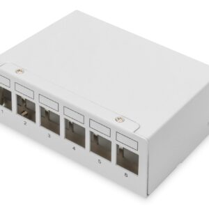 Digitus Desktop Modular Blank Patch Panel, Schermato 6 Porte