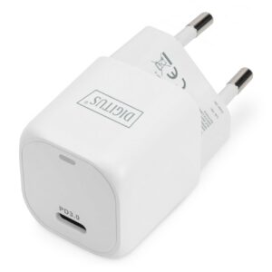 Digitus Mini Adattatore Di Ricarica Usb-C, 20W 20W, Pd 3.0, Bianco