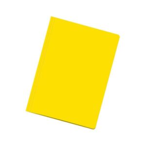 Dohe Confezione da 50 Sottocartelle in Cartone da 180gr - Con Slot per Chiusura - Resistenti e Durevoli - Ideali per Organizzare Documenti - Colore Giallo