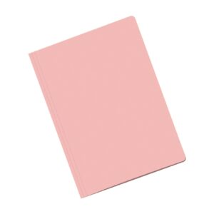 Dohe Confezione da 50 sottocartelle in cartoncino - Formato Folio - Fessura di fissaggio - Colore rosa chiaro