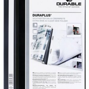 Durable Duraplus cartellina con fermafoglio Nero