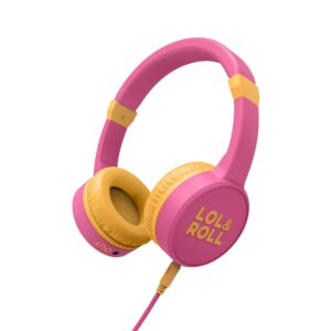 Energy Sistem Lol&Roll Pop Auricolare Cablato A Padiglione MUSICA Rosa, Giallo