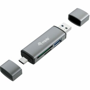 Equip 245460 lettore di schede USB 3.2 Gen 1 (3.1 Gen 1) Type-A/Type-C Grigio