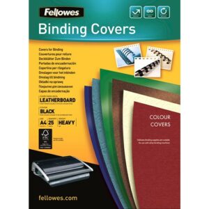 Fellowes 5373802 cartellina A4 Carta Nero 25 pz