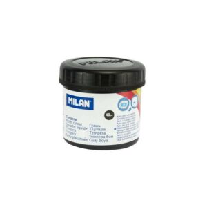 Flacone Tempera Milan 40ml - Asciugatura Rapida - Miscelabile - Colore Nero