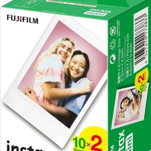 Fujifilm Instax mini Confezione da 2x10 Pellicole fotografiche istantanee - Valido per tutte le mini fotocamere Instax - Formato di stampa (Dimensione immagine: 46x62mm)