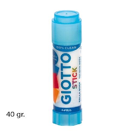 Giotto Stick Stick Colla Grande - Capacità 40gr - Senza Solventi - Asciugatura Rapida - Adatto per Uso Scolastico