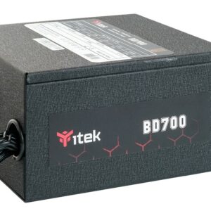 Itek Alimentatore Bd700 - 700W, 80Plus Bronze, Pfc Attivo, Ventola Hdb 12Cm, Dc To Dc, Semi Modulare