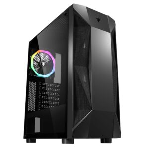 Itek Case The Rock Evo - Gaming Middle Tower, Usb3, 12Cm Argb Fan, Side Panel Temp Glass