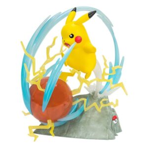 Jazwares Pokemon 25° anniversario Pikachu - Figura da collezione - Illuminazione deluxe - Altezza 33 cm circa.