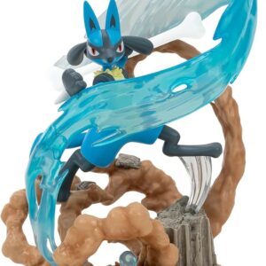 Jazwares Pokemon Lucario - Figura da collezione - Effetti di luce - Altezza 33 cm circa.