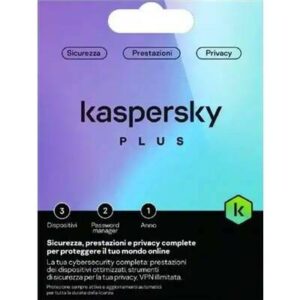 Kaspersky Plus 3 Dispositivi 1 Anno Envelope Bs Italiano