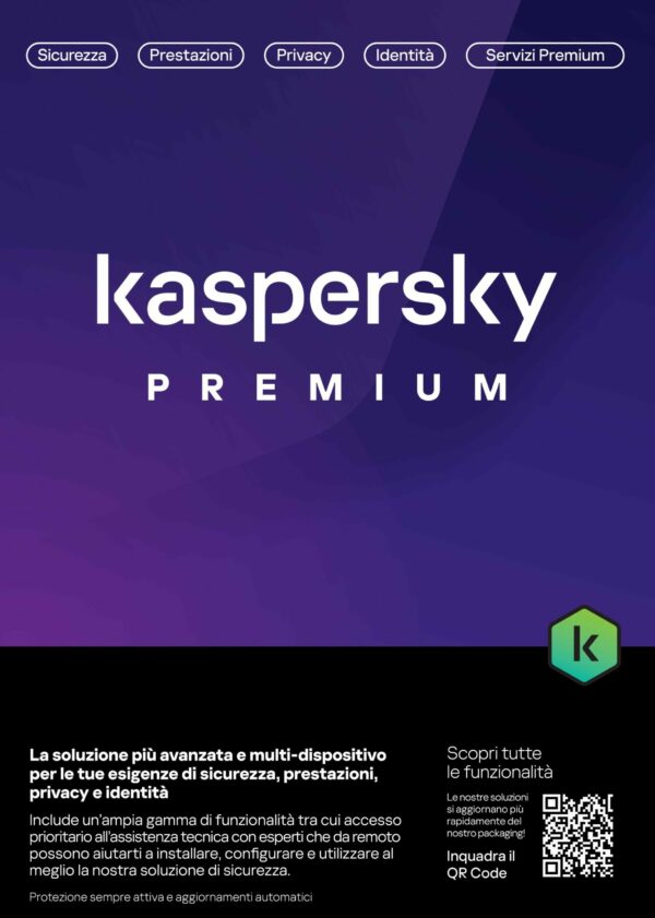 Kaspersky Premium 3 Dispositivi 1 Anno Slim Sierra Bs It