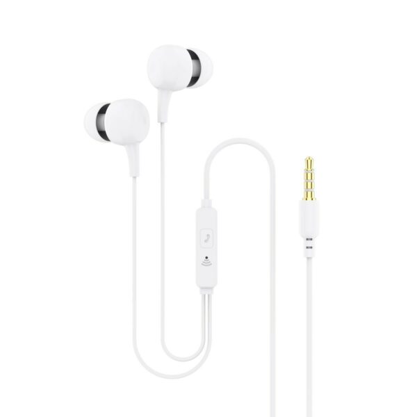 Ksix BCGPSER02 cuffia e auricolare Cablato In-ear Musica e Chiamate Bianco