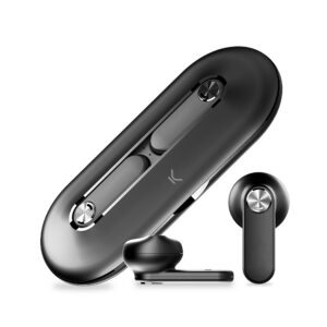 Ksix Leaf Cuffie Wireless con Microfono Bluetooth 5.0 - Autonomia fino a 4h - Controllo Touch - Compatibile con Assistente Vocale - Custodia di Ricarica in Metallo