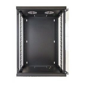 Link Armadio Rack 19" 15 Unita Da Muro Per Reti (A)750 X (L)540 X (P) 450 Mm Colore Nero Porta Vetr