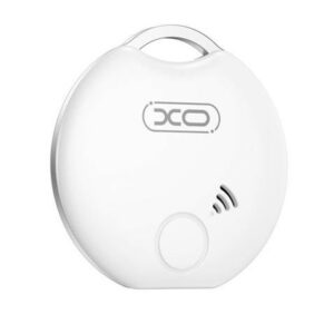 Localizzatore anti-smarrimento XO Bluetooth - Dimensioni 38,5x32,x8,5mm - Certificato Apple Mfi - Connessione con l'app Trova la mia Apple - Colore bianco