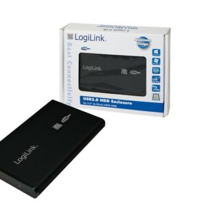 LogiLink UA0041B contenitore di unità di archiviazione Nero 2.5 Alimentazione USB