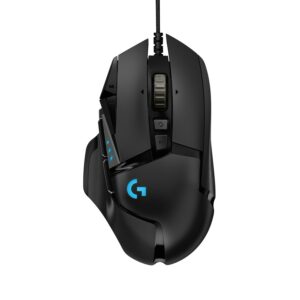 Logitech G Logitech G502 Mouse Gaming HERO Prestazioni Elevate, Sensore HERO 25K, 25600 DPI, RGB, Pesi Regolabili, 11 Pulsanti Programmabili, Memoria Integrata, per PC/Mac/Laptop. Nero