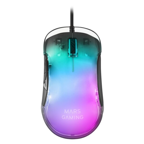 Mars Gaming MMGLOW mouse Mano destra USB tipo A 12800 DPI