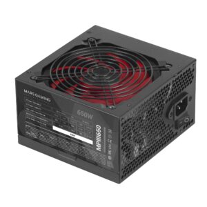 Mars Gaming MPIII650 alimentatore per computer 650 W 20+4 pin ATX ATX Nero