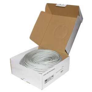 Matassa Cavo Rete Categoria 6A Non Schermato Utp Awg24 Halogenfree Flessibile Colore Grigio Mt.100