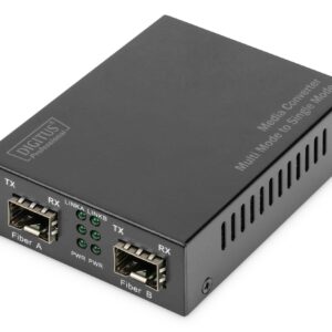 Media Converter Gigabit Singlemode/Multimode Con Modulo Sfp Digitus