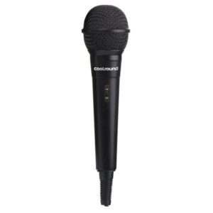 Microfono per karaoke Coolsound - Connettore da 6,5 ??mm - Interruttore di accensione/spegnimento - Cavo da 2,50 m