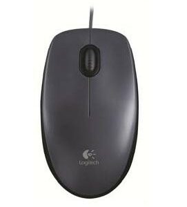 Mouse M90 Log Grey Con Filo Usb