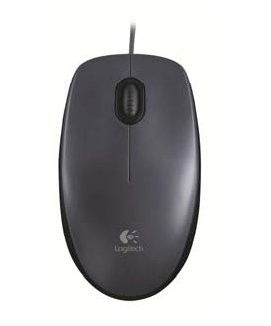 Mouse M90 Log Grey Con Filo Usb