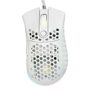 Mouse Usb Gaming Myst M80 White 5 Tasti 10000Dpi Illuminaz Rainbow