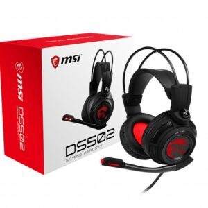 Msi Cuffie Headset Gaming Ds502, Virtual 7.1 Surround, Usb In-Line Controller, Microfono Retrattile,