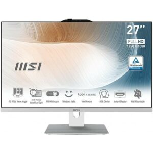 Msi Pc Aio 27 Modern Am272P 12M-459It I5-1235U 8Gb 512Gb Ssd White Win 11 Pro