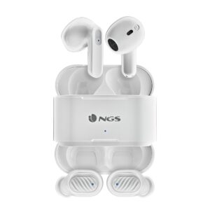 Ngs Set Da 4 Auricolari, Due Paia Bluetooth Con Connessione Automatica, 30 Ore, Sensore Touch, Gommi