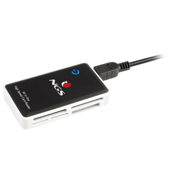 NGS Multireader Pro lettore di schede USB 2.0 Nero, Bianco